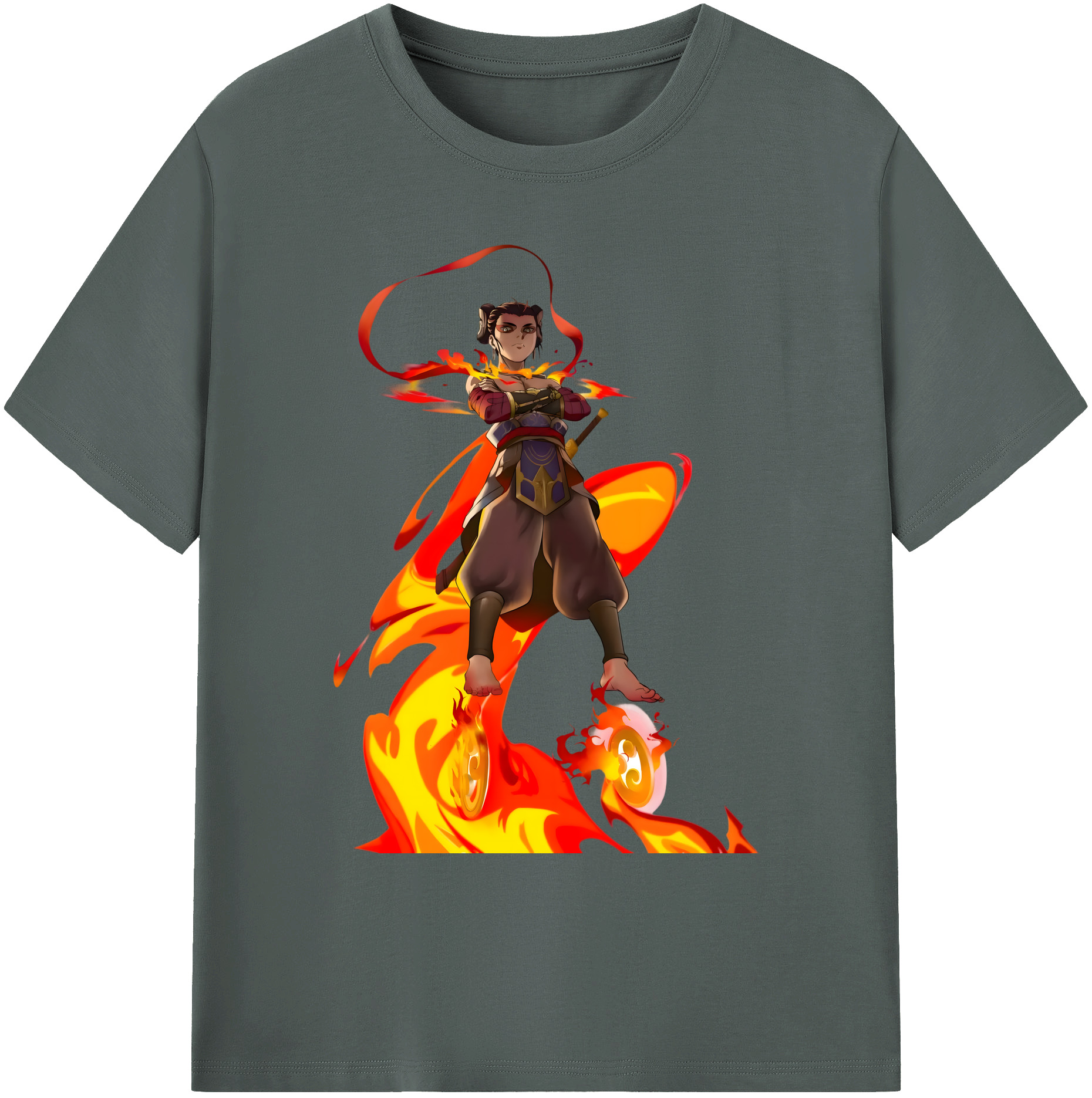 （画像用） Ne Zha 2 ナタ 魔童の大暴れ 綿100％ メンズ半袖Tシャツ｜肌触りやわらか＆通気性